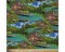 Cabin on the Lake Cotton Fabric | By the Yard | Sewing and Crafting | 44 inches wide